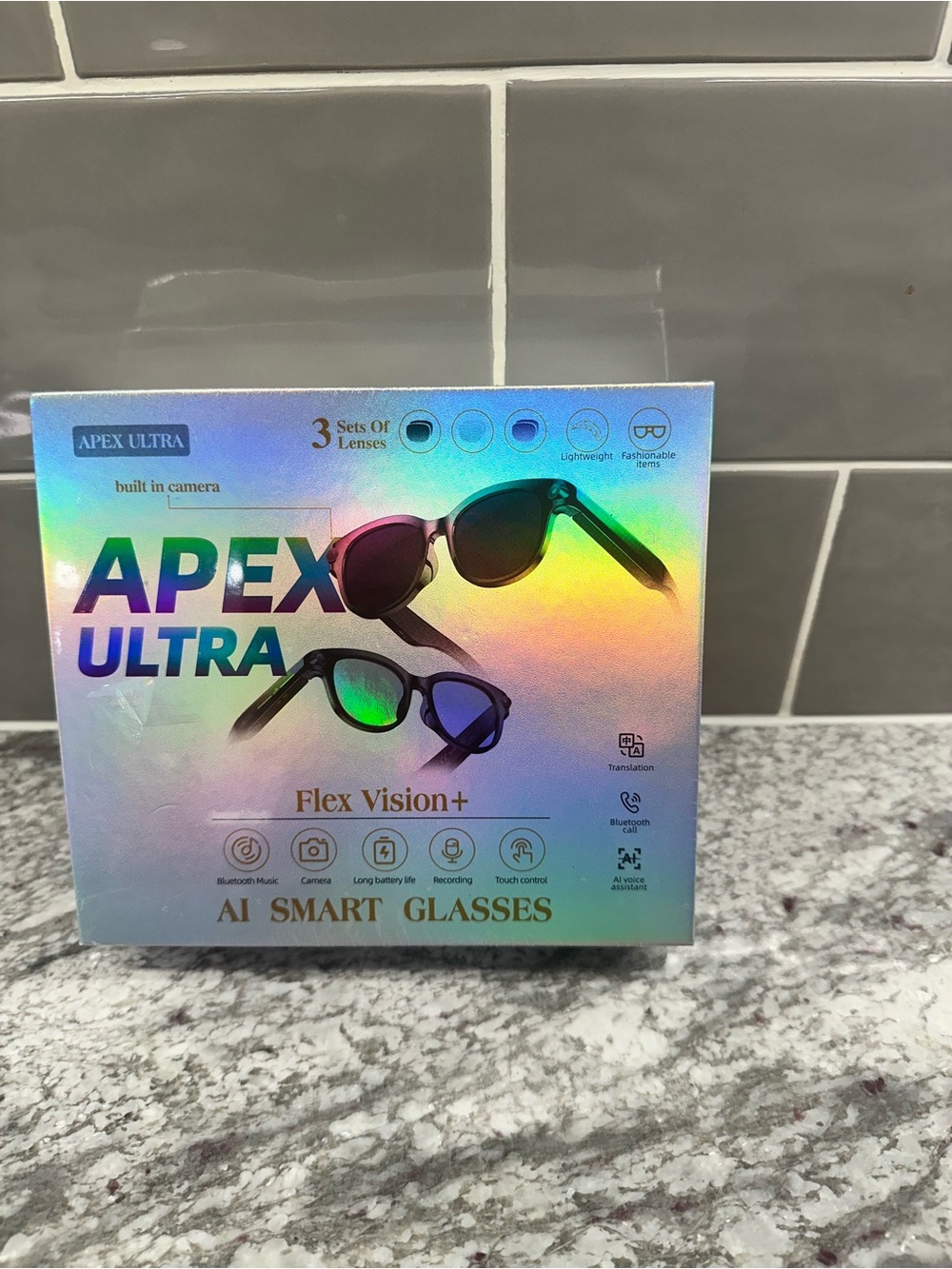 Apex Ultra Flex Vision+ Smart Glasses -